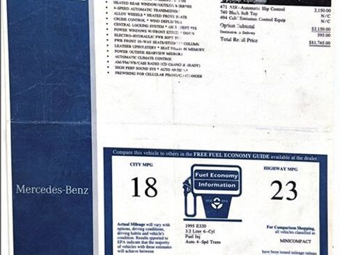 Used 1995 Mercedes-Benz E 320 Convertible image 97