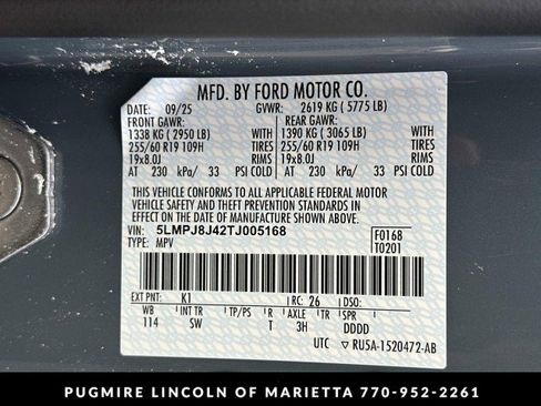 New 2026 Lincoln Nautilus Premier w/ Equipment Group 102A image 33