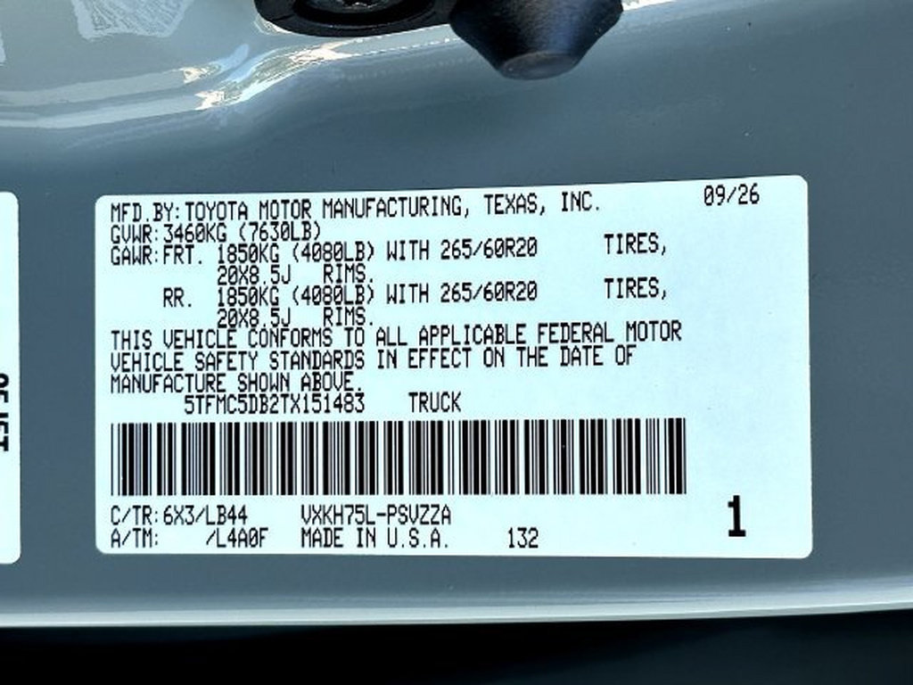 New 2026 Toyota Tundra 1794 Edition AWD/4WD image 24