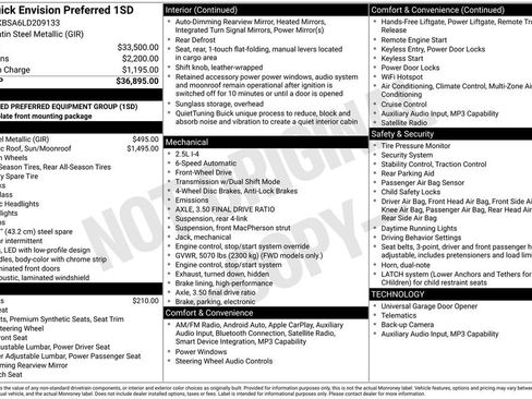 Used 2020 Buick Envision Preferred image 26