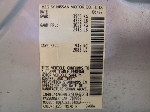 Used 2022 Nissan Altima 2.5 SR FWD image 33