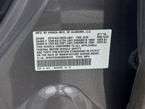 Used 2016 Honda Pilot EX-L image 12