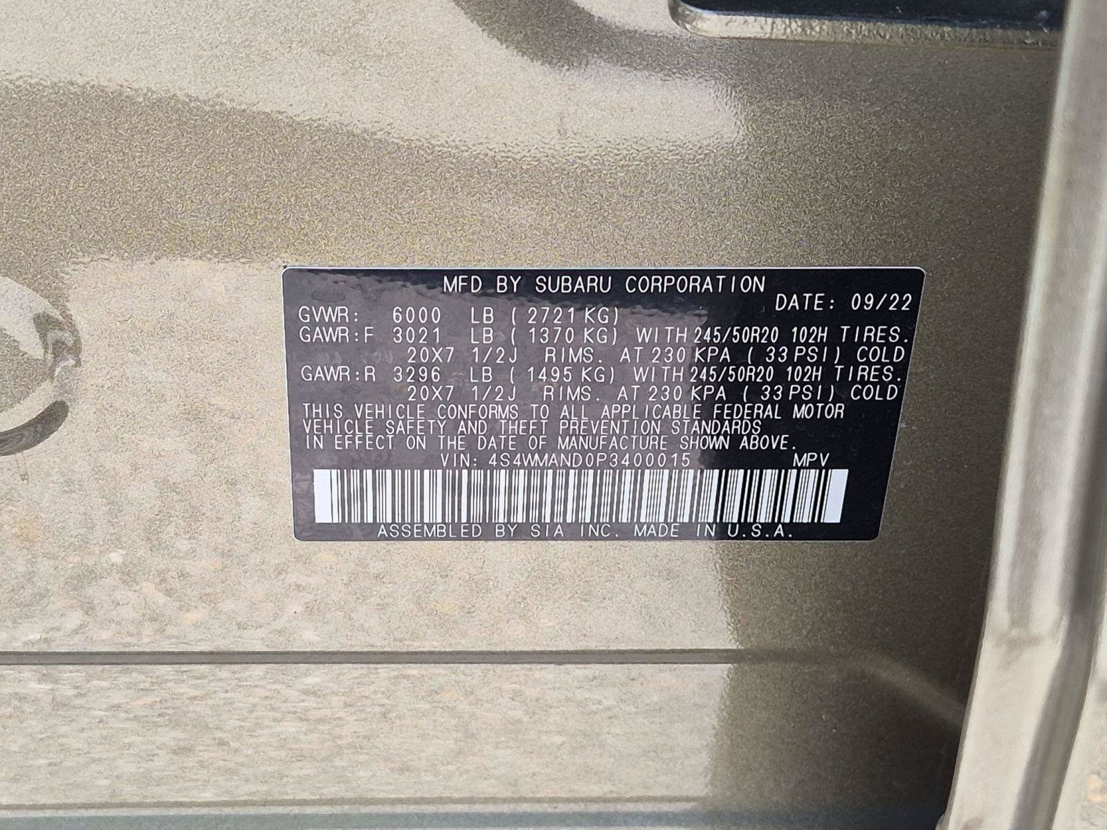 Used 2023 Subaru Ascent Limited AWD/4WD image 32