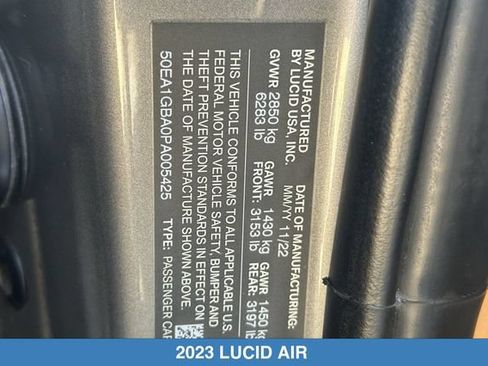 Used 2023 Lucid Air Grand Touring AWD/4WD image 32