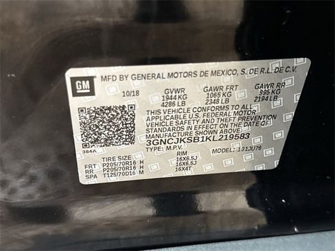 Certified 2019 Chevrolet Trax LS w/ Tint and Cruise Package image 27