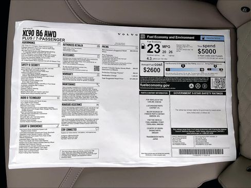 New 2027 Volvo XC90 B6 Plus AWD/4WD image 35