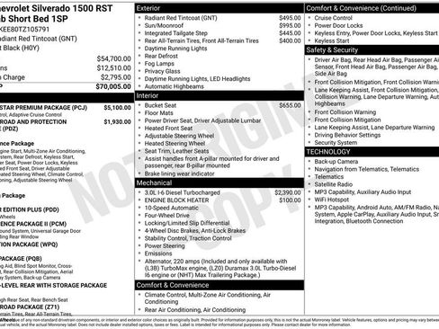 Used 2026 Chevrolet Silverado 1500 RST w/ RST All Star Premium Package AWD/4WD image 48