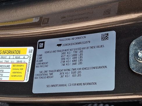 Used 2021 Chevrolet Suburban RST w/ Max Trailering Package AWD/4WD image 30