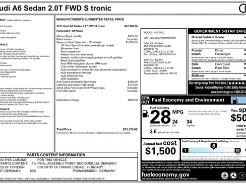 Used 2017 Audi A6 2.0T Premium image 3