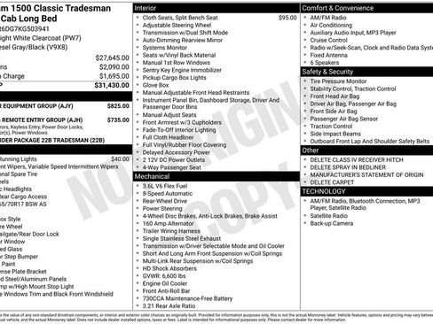 Used 2019 RAM 1500 Tradesman w/ Popular Equipment Group image 15