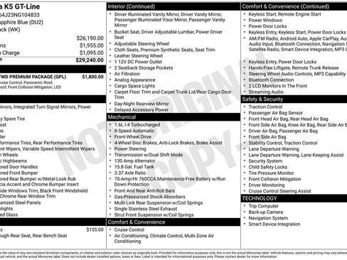 Used 2022 Kia K5 GT-Line w/ GT-Line FWD Premium Package image 46