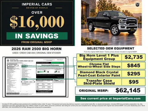 Used 2026 RAM 2500 Big Horn AWD/4WD image 3