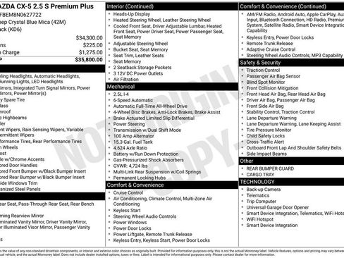 Used 2022 MAZDA CX-5 AWD 2.5 S w/ Premium Plus Pkg image 3