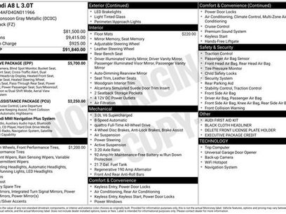 Used 2016 Audi A8 L 3.0T w/ Executive Package