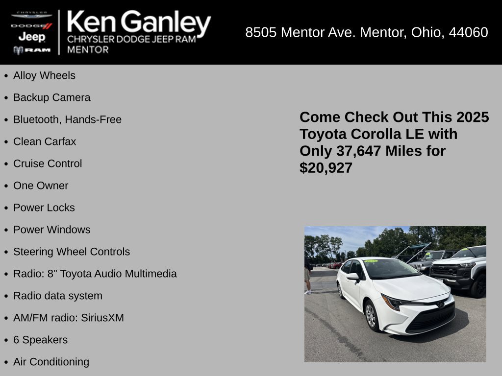Used 2025 Toyota Corolla LE FWD image 5