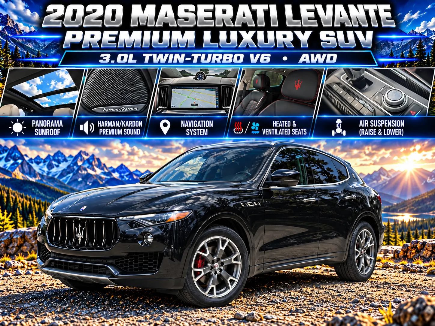 Used 2017 Maserati Levante S AWD/4WD image 1