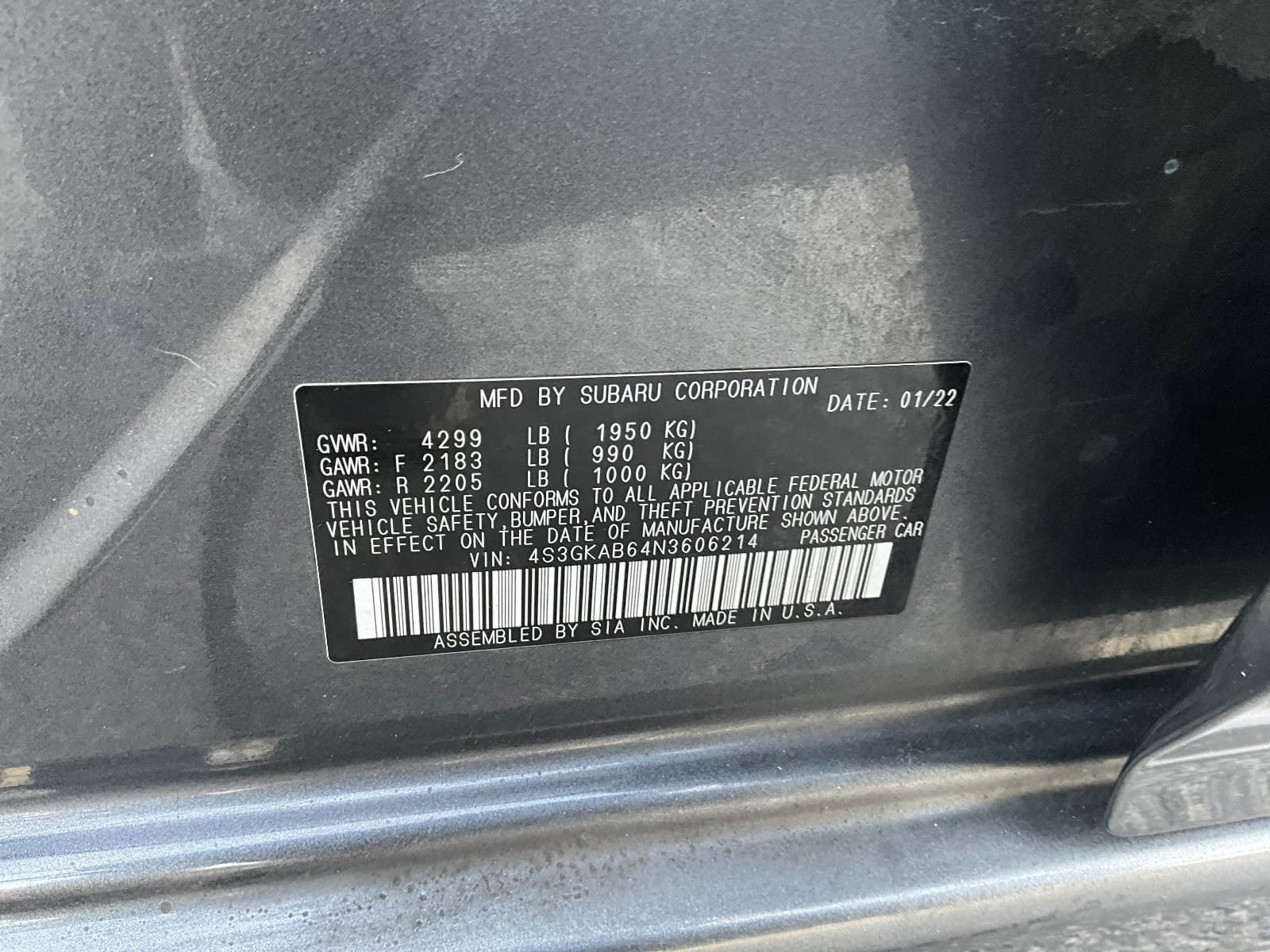 Used 2022 Subaru Impreza 2.0i AWD/4WD image 14