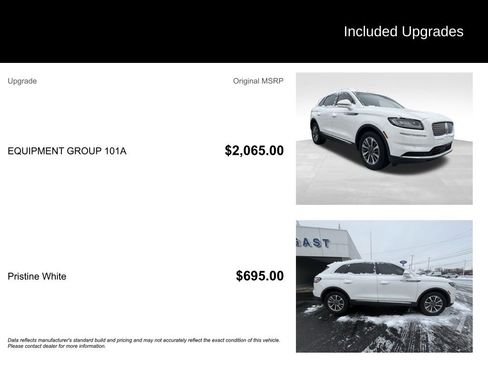 Used 2021 Lincoln Nautilus FWD w/ Equipment Group 101A image 3