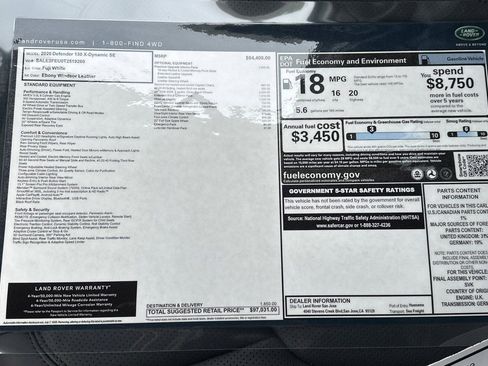 New 2026 Land Rover Defender 130 X-Dynamic SE image 31