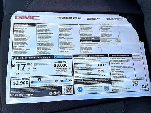 New 2026 GMC Sierra 1500 SLE w/ X31 Off-Road Package image 14