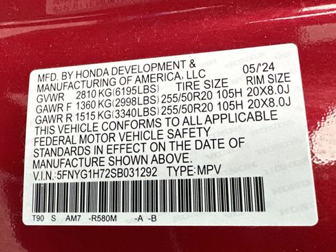 Certified 2025 Honda Pilot Touring image 48