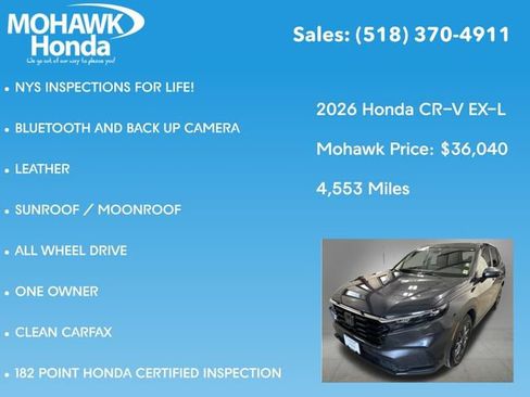 Certified 2026 Honda CR-V EX-L image 8