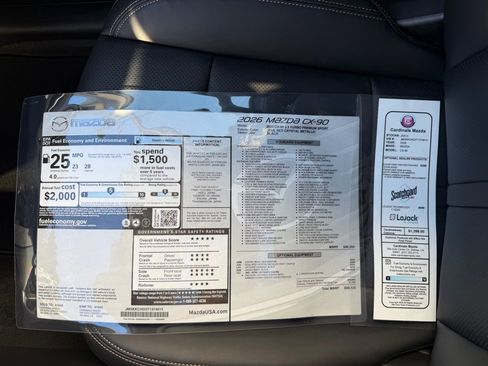 New 2026 MAZDA CX-90 3.3 Turbo w/ Premium Sport Pkg image 36