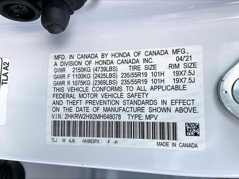 Certified 2021 Honda CR-V Touring image 35
