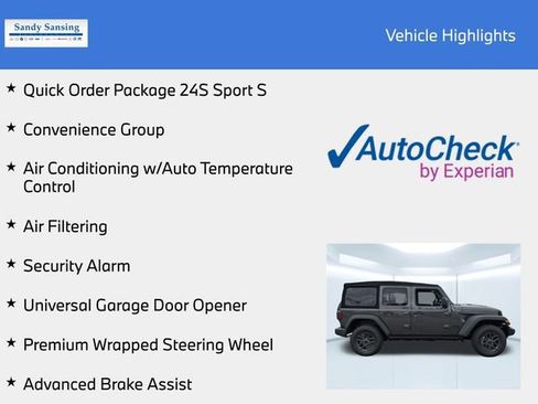 New 2025 Jeep Wrangler Unlimited Sport AWD/4WD image 7