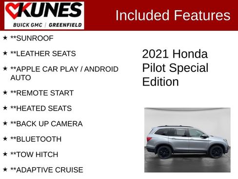 Used 2021 Honda Pilot Special Edition image 2