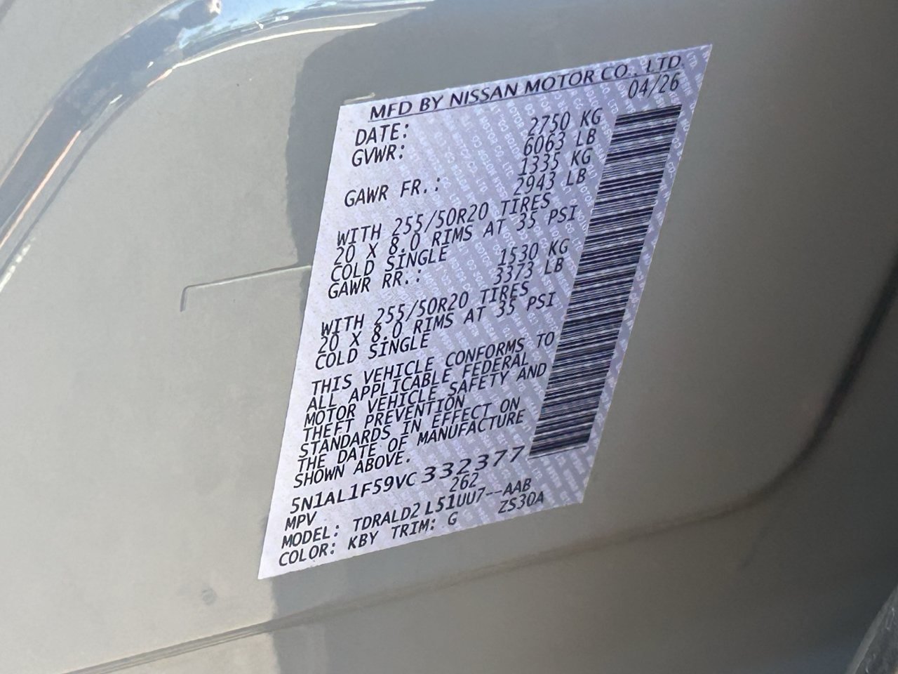 Certified 2027 INFINITI QX60 Luxe w/ Cargo Package FWD image 38