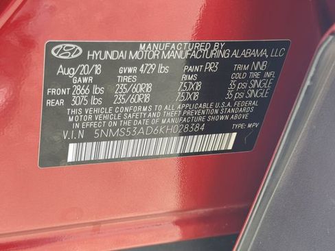 Used 2019 Hyundai Santa Fe Limited image 34