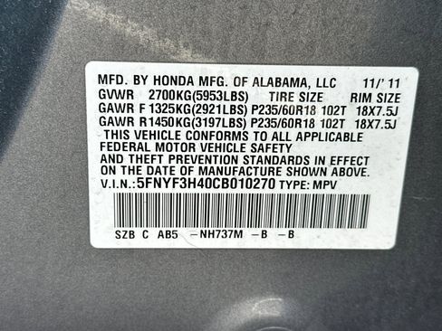 Used 2012 Honda Pilot EX image 54