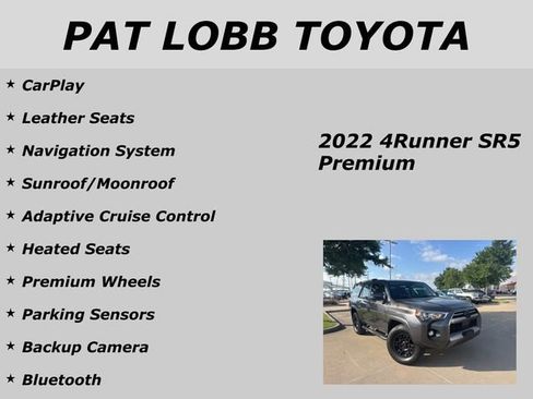 Used 2022 Toyota 4Runner SR5 Premium w/ Moonroof Package RWD image 19