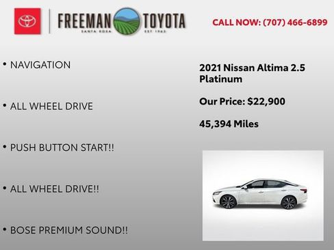 Used 2021 Nissan Altima 2.5 Platinum AWD/4WD image 9
