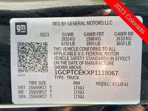 Used 2023 Chevrolet Colorado LT w/ LT Convenience Package AWD/4WD image 42