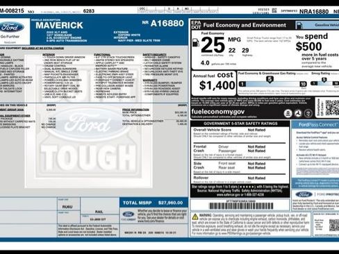 Used 2022 Ford Maverick XLT w/ Equipment Group 300A Standard AWD/4WD image 33