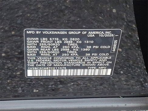 New 2026 Volkswagen Atlas Cross Sport SEL image 11