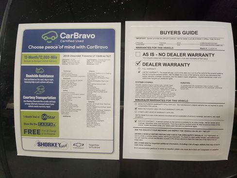 Certified 2018 Chevrolet Traverse LT w/ LPO, Floor Liner Package AWD/4WD image 32