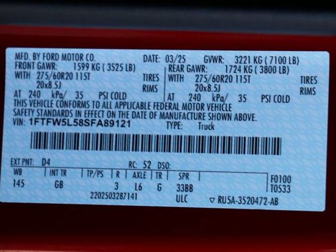 Certified 2025 Ford F150 Lariat w/ Equipment Group 501A Mid AWD/4WD image 32