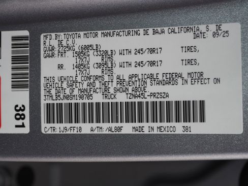 New 2025 Toyota Tacoma SR5 image 22