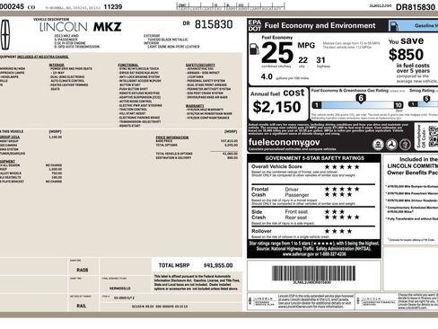 Used 2013 Lincoln MKZ AWD image 33