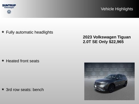 Used 2023 Volkswagen Tiguan SE image 16