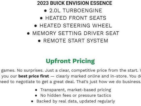 Used 2023 Buick Envision Essence AWD/4WD image 2