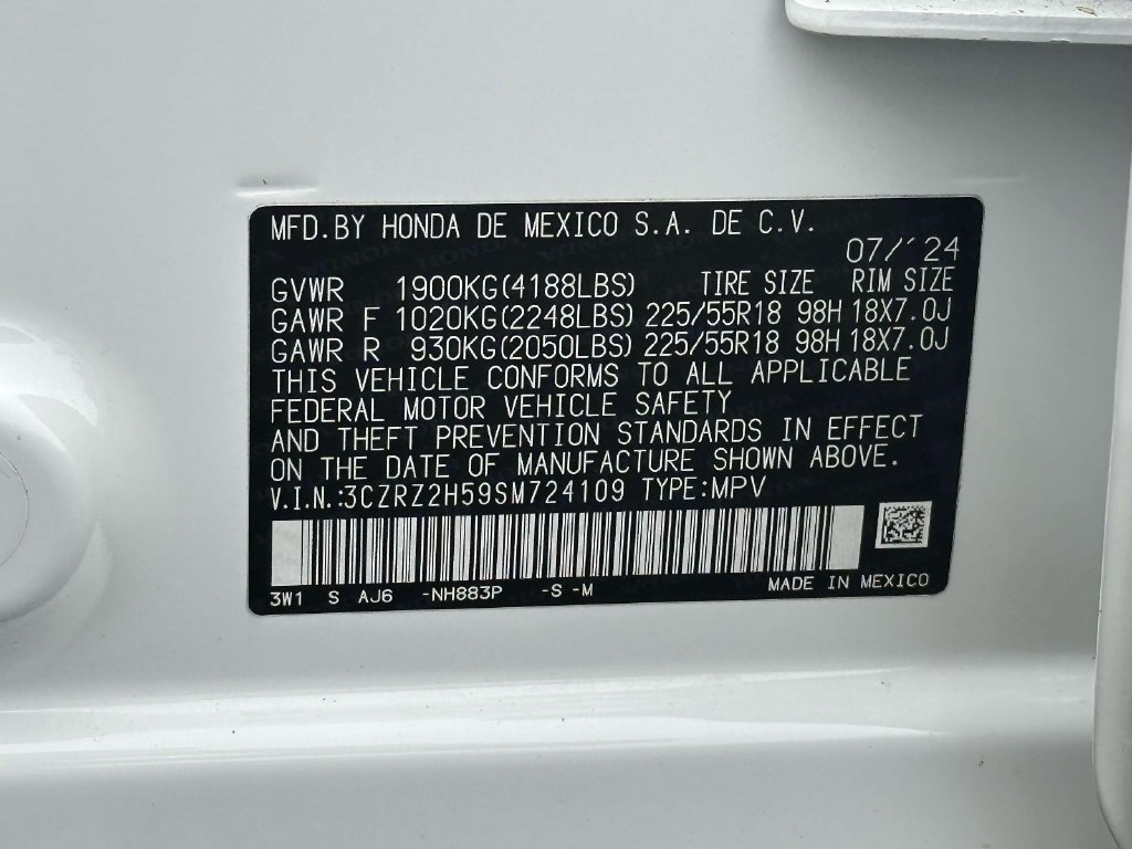 Certified 2025 Honda HR-V Sport image 28