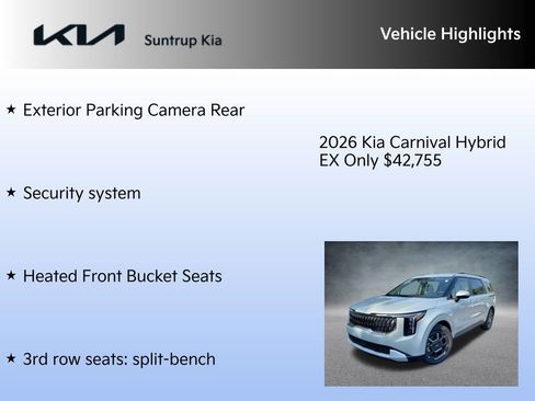New 2026 Kia Carnival EX image 15