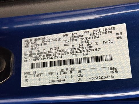 Used 2023 Ford F150 XLT w/ Equipment Group 302A High AWD/4WD image 11