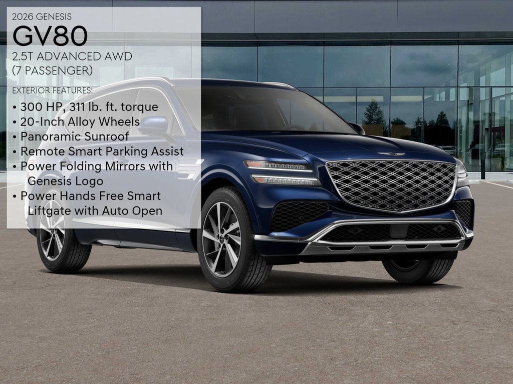 New 2026 Genesis GV80 2.5T Advanced AWD/4WD image 3