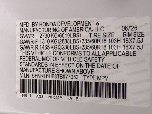 New 2026 Honda Odyssey EX-L image 23