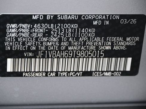 New 2026 Subaru WRX Premium AWD/4WD image 20